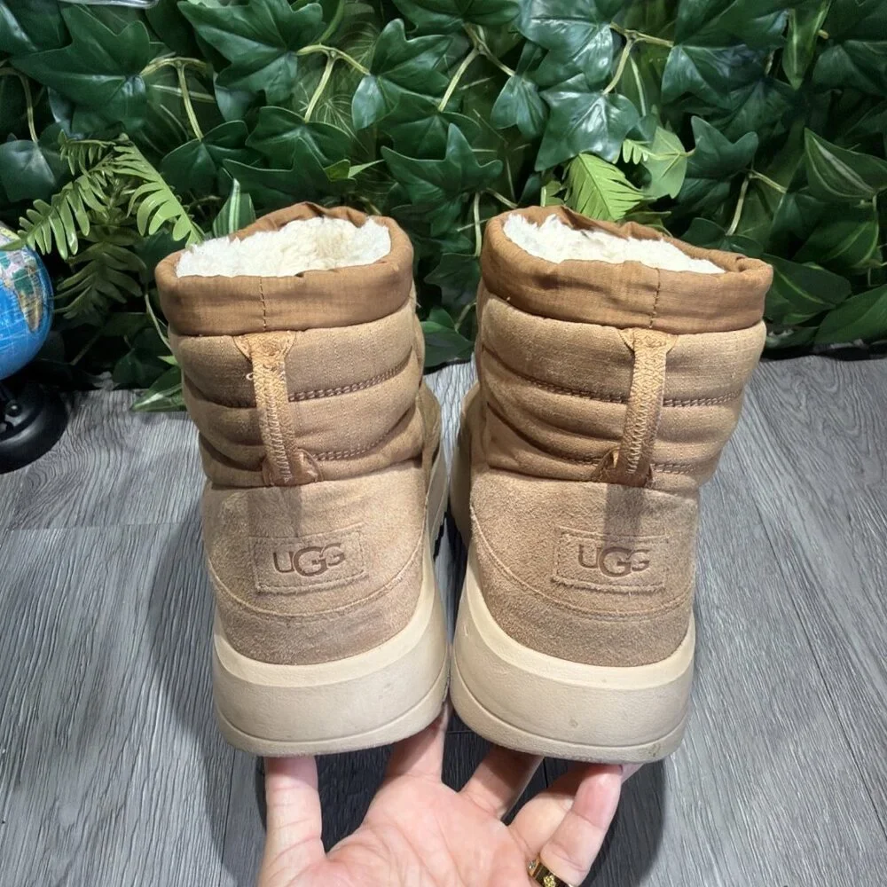 UGG MAXXER MINI Men’s 11 SNOW WINTER BOOT CHESTNUT SHEEPSKIN WOOL LINED EUR 44